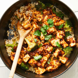 One-Pot Tofu and Broccoli Rice