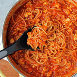 One-Pot Turkey and Veggie Spaghetti
