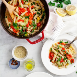 One Pot Vegetable Penne Pasta
