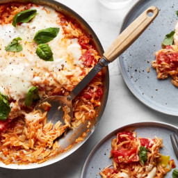 One-Skillet Orzo With Tomatoes and Eggs