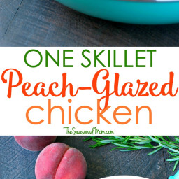 One Skillet Peach Glazed Chicken