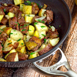 One-Skillet Roasted Steak and Potatoes
