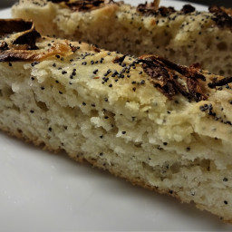 Onion and Poppy Seed Focaccia
