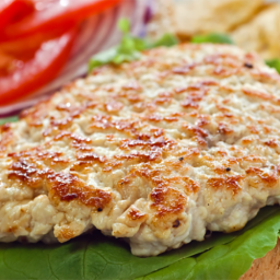 Open Face Grilled Turkey Burgers