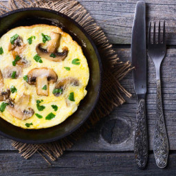 Open-Faced Mushroom Omelet Recipe