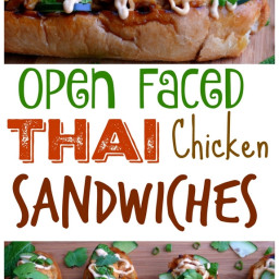 Open Faced Thai Chicken Sandwiches