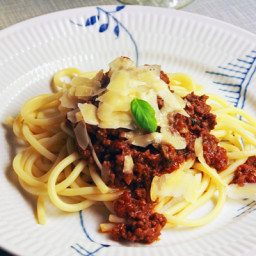Opskrift på Spaghetti Bolognese
