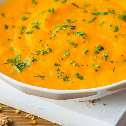 Orange carrot soup
