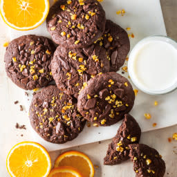 Orange-Chocolate Brownie Cookies