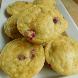 Orange cranberry greek yogurt muffins
