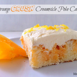 Orange CRUSH Creamsicle Poke Cake