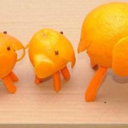 Orange Ele-Funs (Decoration)