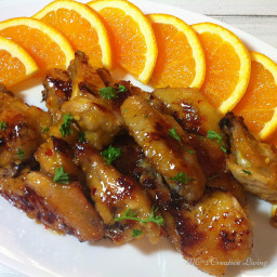 Orange Glazed Chicken Wings
