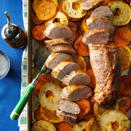 Orange-Glazed Pork with Sweet Potatoes Recipe