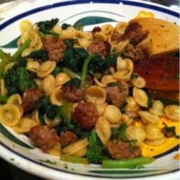 Orcchiette Pasta with Broccoli Rabe and Sausage Recipe