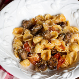 Orecchiette Pasta with Sausage and Tomatoes