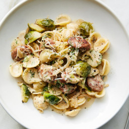 Orecchiette With Brussels Sprouts and Bratwurst