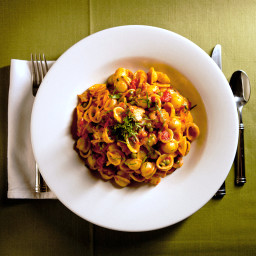 Orecchiette with Indian-Spiced Cauliflower and Peas