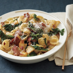 Orecchiette with Sausage, Chard, and Parsnips