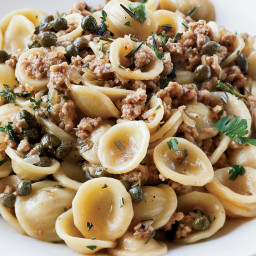Orecchiette with Veal, Capers and White Wine