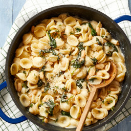 Orecchiette With White Beans and Spinach