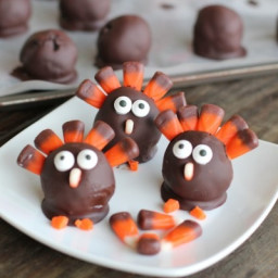 OREO Cookie Balls - Thanksgiving Turkey