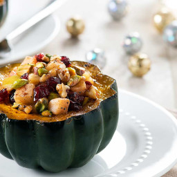 Organic Allspice Acorn Squash with Fruit and Nuts