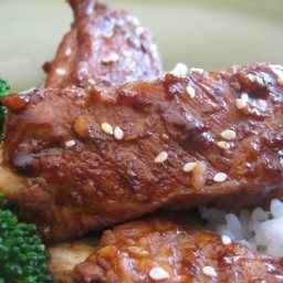 Oriental Baby Back Ribs and Rice