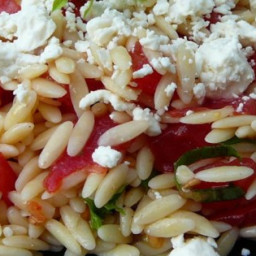 Orzo and Tomato Salad with Feta Cheese Recipe