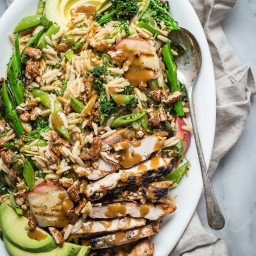 Orzo Salad with Balsamic Grilled Chicken