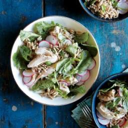 Orzo Salad with Chicken and Radishes