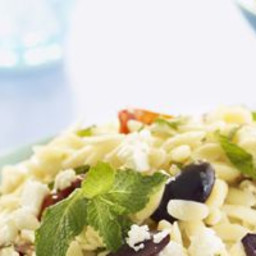 Orzo Salad with Grape Tomatoes, Feta, and Mint