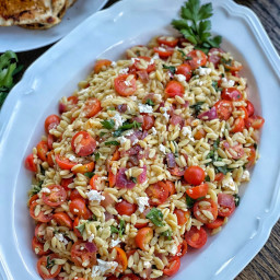 Orzo Salad with Tomatoes and Feta