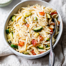 Orzo with Zucchini and Tomato