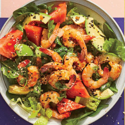 Our Steamed Shrimp and Watermelon Salad Packs 15% of Your Daily Potassium