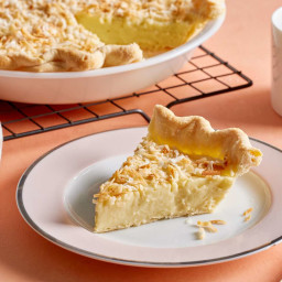 Our Streamlined Coconut Custard Pie Recipe Results in a Perfectly Set Custa