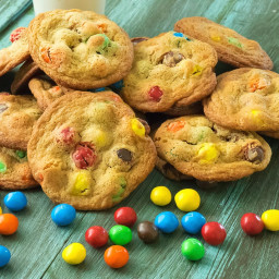 Outrageous Caramel M and M's Cookies
