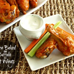 Oven Baked Buffalo Chicken Wings