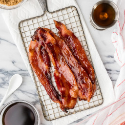 Oven Baked Candied Whiskey Bacon