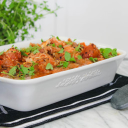 Oven Baked Chicken Recipe with San Marzano Tomatoes