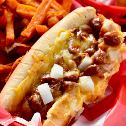 Oven Baked Chili Cheese Dogs