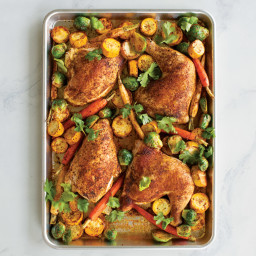 Oven-Baked Curry Spiced Chicken and Vegetables