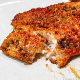 Oven Baked Parmesan Crusted Tilapia from 101 Cooking For Two