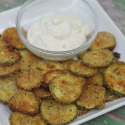 {Oven Baked} Parmesan Zucchini Chips
