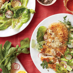 Oven-Fried Chicken with Spring Salad Recipe