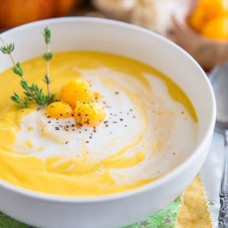 Oven Roasted Butternut Squash Soup
