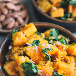 Oven-Roasted Butternut Squash And Kale Recipe