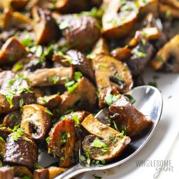 Oven Roasted Mushrooms (Balsamic, Garlic, & Herbs)