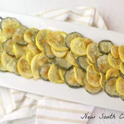 Oven Roasted Parmesan Squash and Zucchini