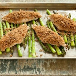 Oven-Roasted Pecan Crunch Catfish and Asparagus